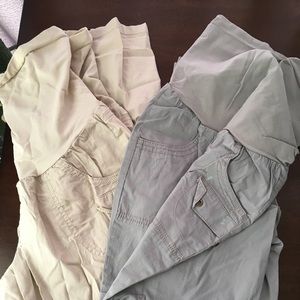 Motherhood Maternity Cargo Pants Full Panel